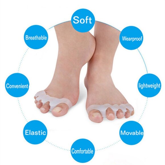 Toe Alignment Bunion Pain Relief Spacers Straightener Spreader - Picture 15 of 16